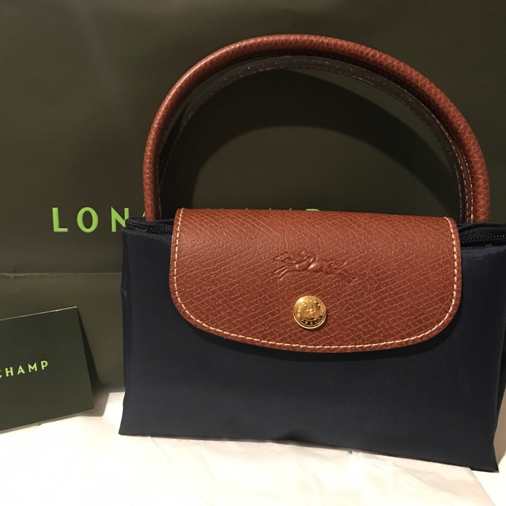 Longchamp Le Pliage Small Handbag Navy