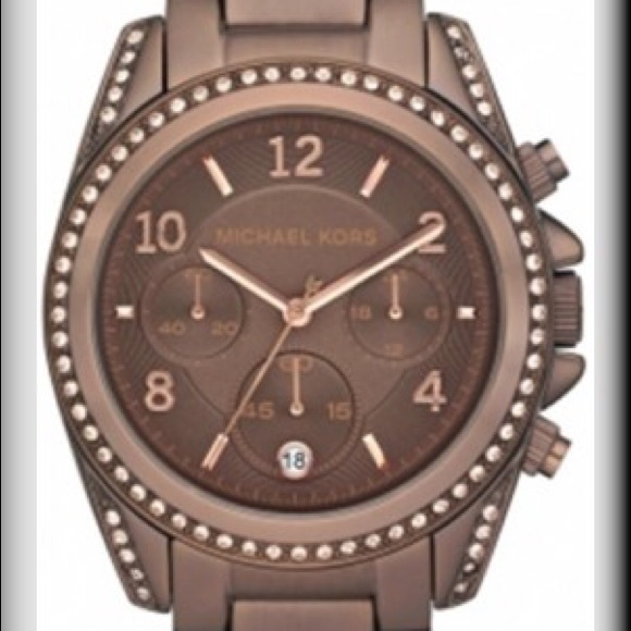 Michael Kors Accessories - Michael Kors Brown large chronograph ladies watch