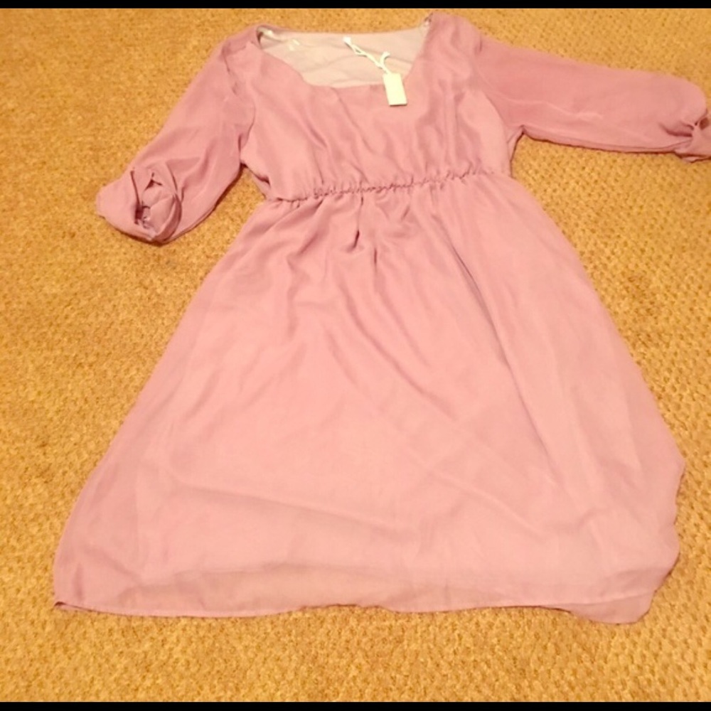 Pink blush maternity dress
