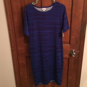 Lularoe gorgeous blue Julia NWT 🎁🎁