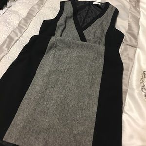 Black an gray dress