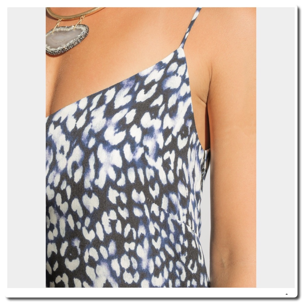 Two Arrows Blue  Print Summer Maxi Dress - Picture 5 of 8