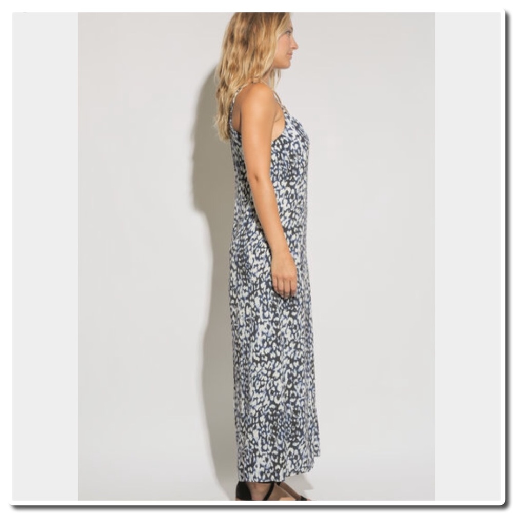 Two Arrows Blue  Print Summer Maxi Dress - Picture 4 of 8