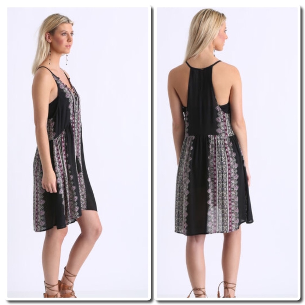 NWOT Lace Up Dress - Picture 3 of 6
