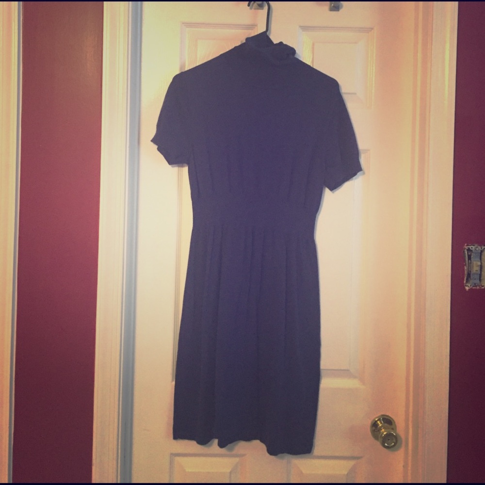 JNY navy short sleeve sweater dress