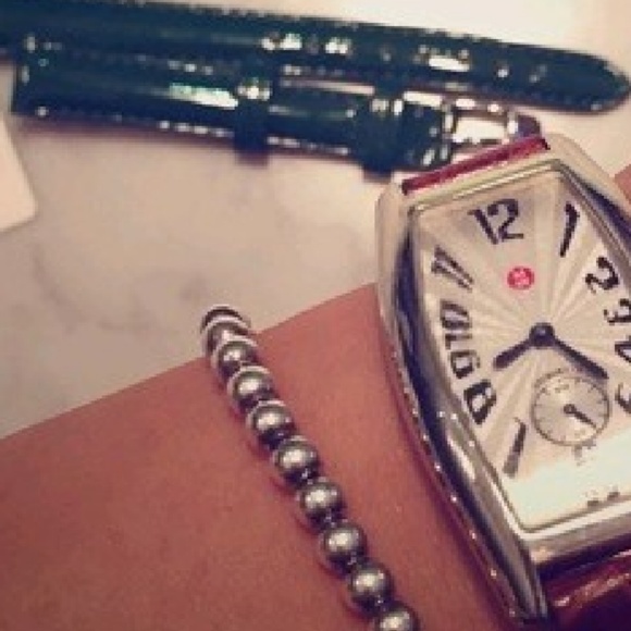 Michele patent leather straps