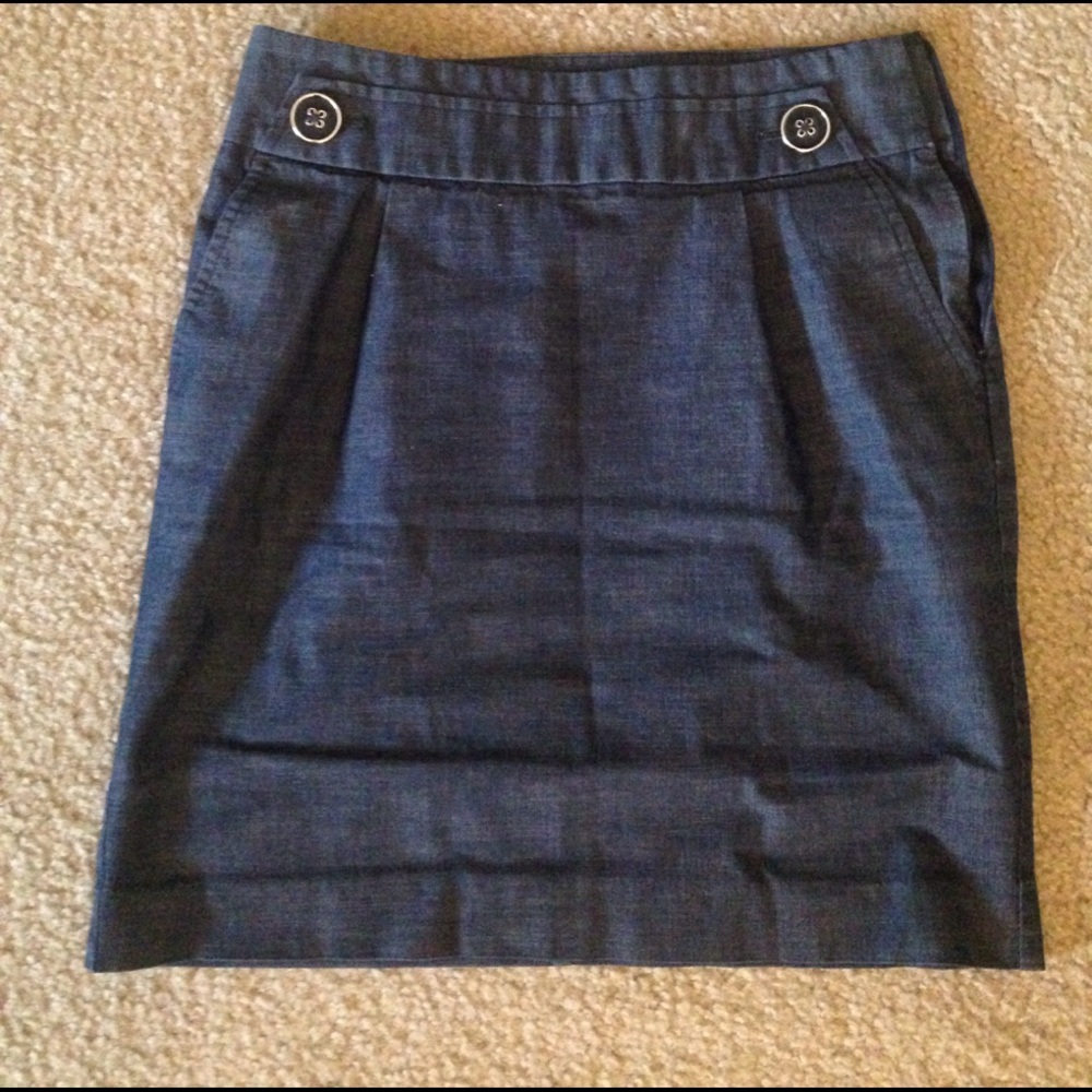 LOFT denim skirt