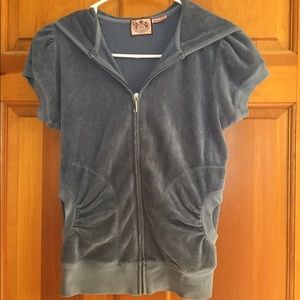 Juicy Couture short sleeved hooded sweatshirt