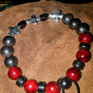 Red bead and hemotite