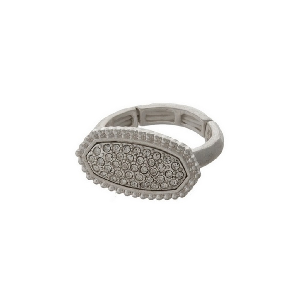 Pave Earrings-Ring Set - Picture 5 of 5