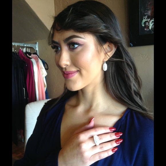 Pave Earrings-Ring Set - Picture 3 of 5