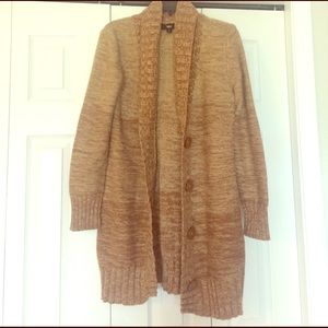 Long Brown/Tan Cardigan