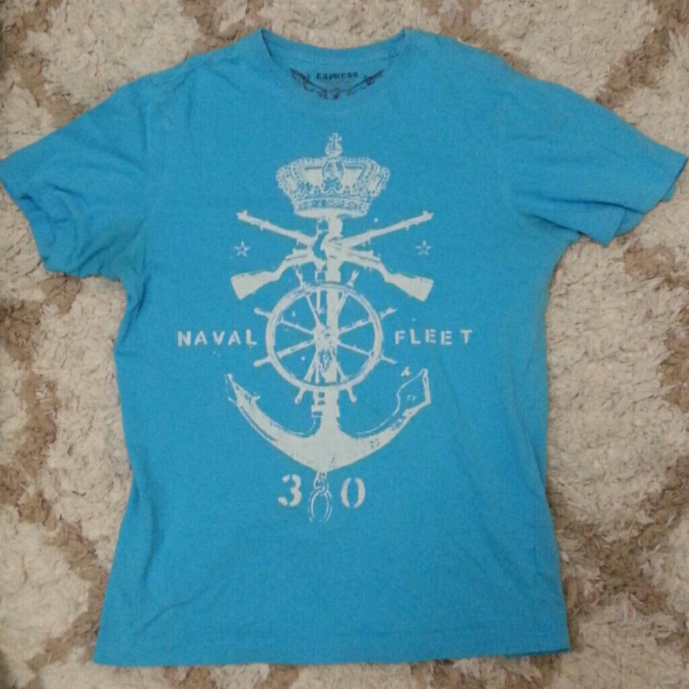 Express men's naval fleet tee