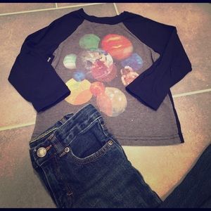 Adorable outer space long sleeve tee🌖 🚀👩‍🚀