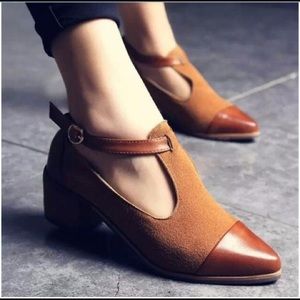 Vintage Oxford Pointed Buckle Shoes size 6 NWOT