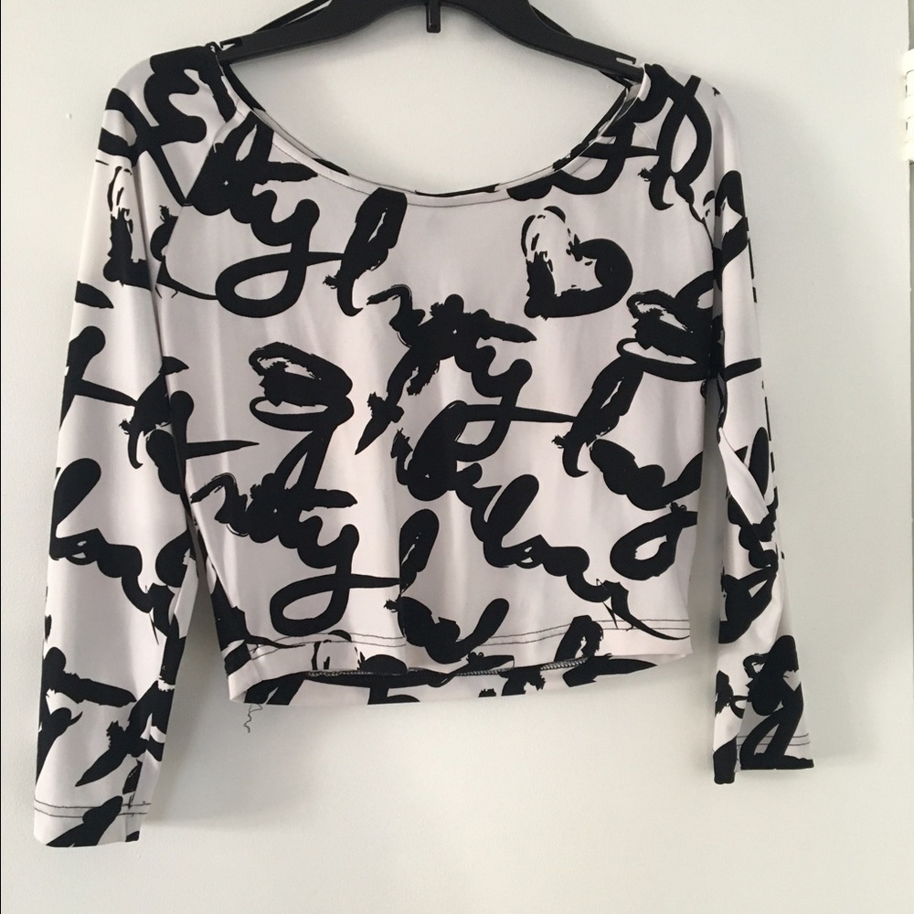 Crop printed top, BEBE brand