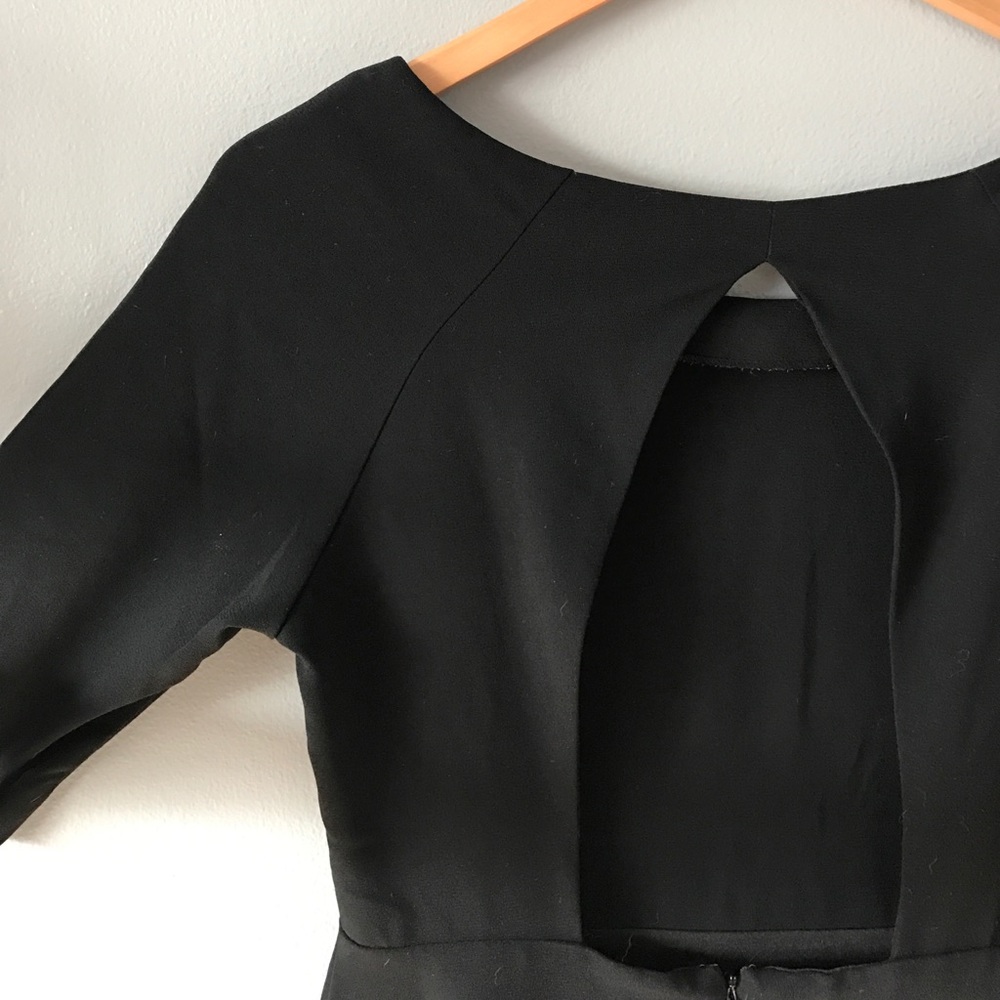 Open back 3/4 sleeved LBD