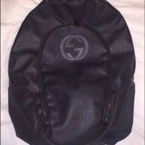 Black Gucci backpack