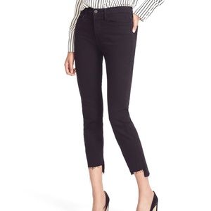 FRAME denim "Le high skinny" staggered hem jeans