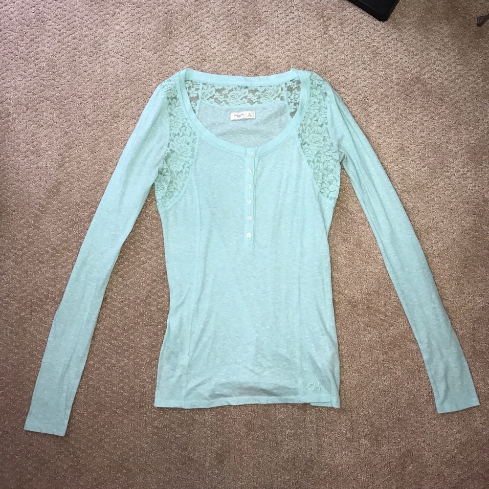 Gilly Hicks mint green henley