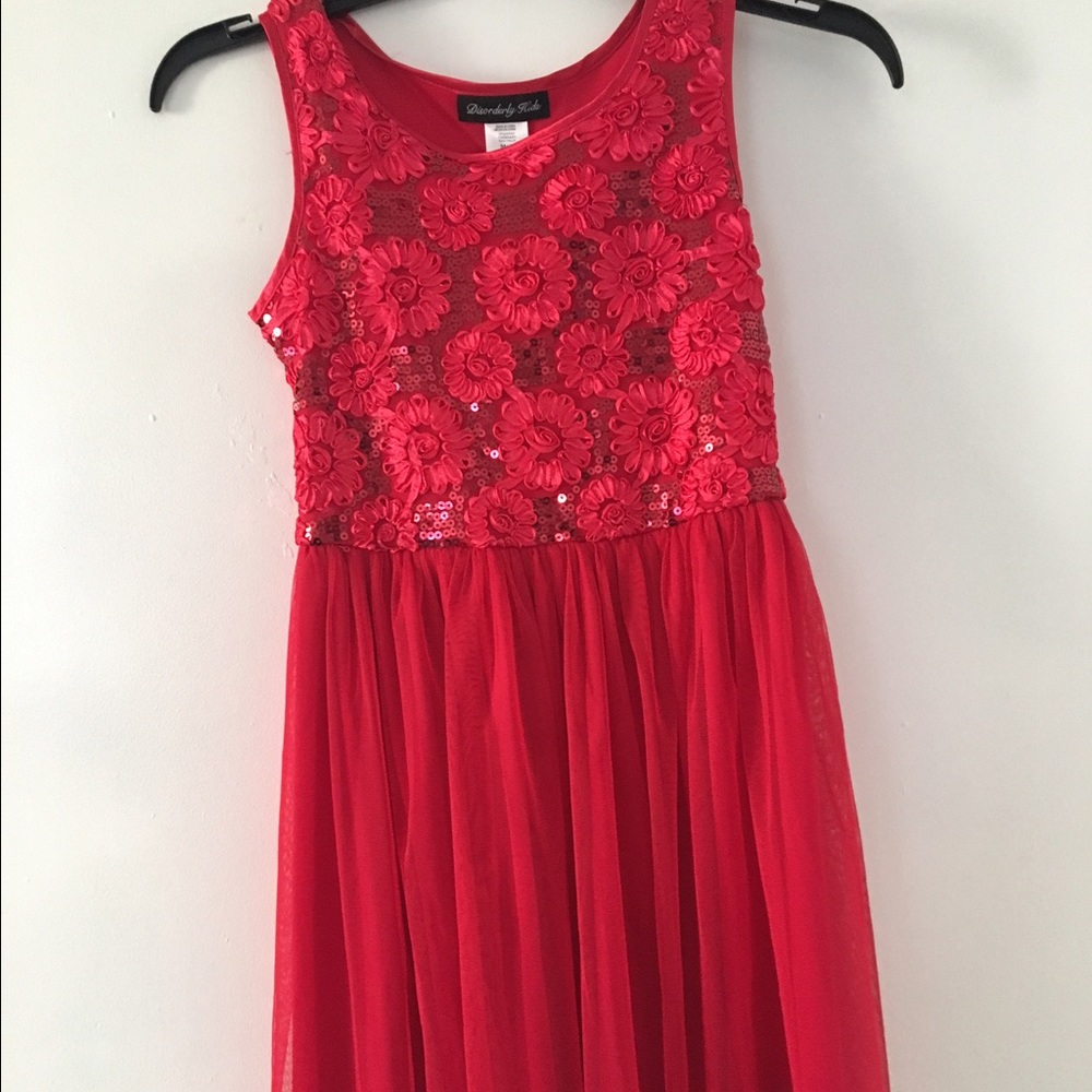 Red dress for little girl size 8