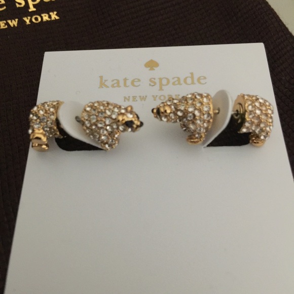 SOLD Kate Spade ♠️ Cold Comforts Polar Bear Studs - Picture 3 of 6