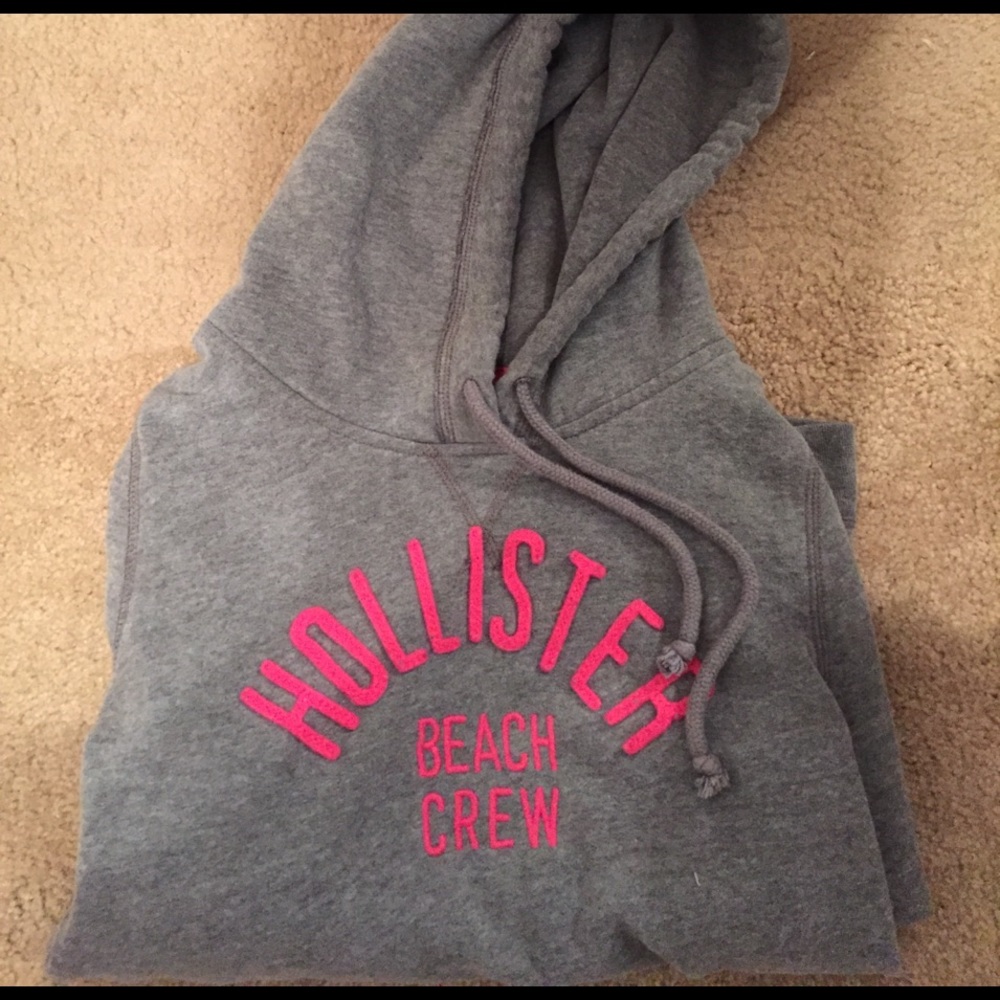 Grey Hollister hoodie