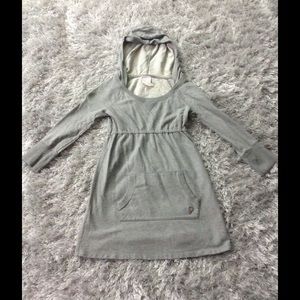 Gray hoodie top