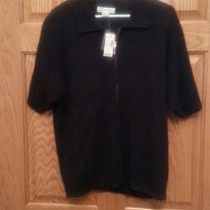 Dress Barn Black Full Zip Sweater 2X