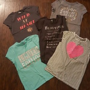 SOLD Bundle of girls shirts