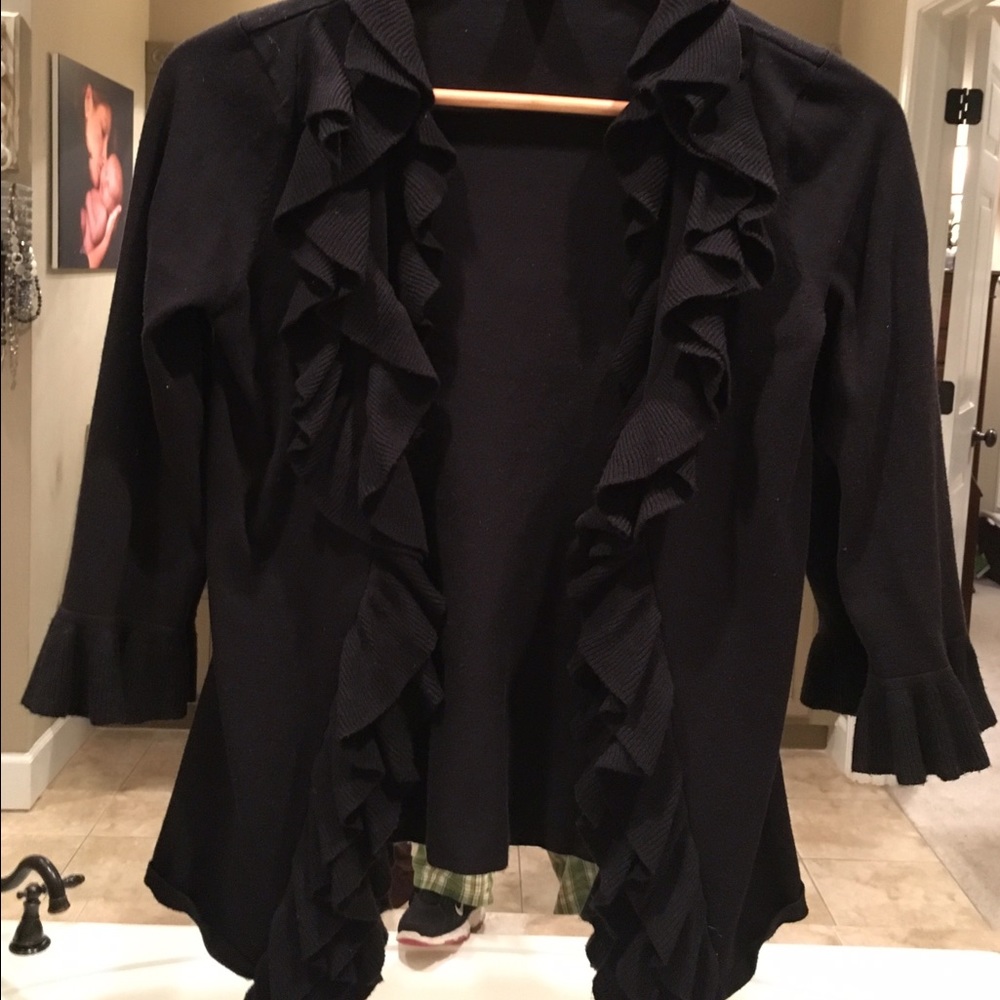 Grace Elements Medium Black Quarter Length Sweater