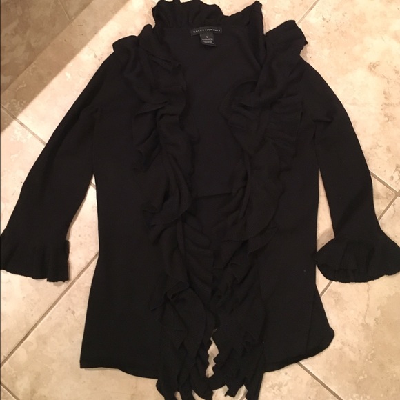 Grace Elements Medium Black Quarter Length Sweater - Picture 3 of 4