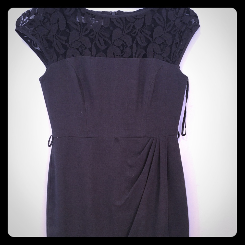 Anne Klein Dress with Lace Neckline