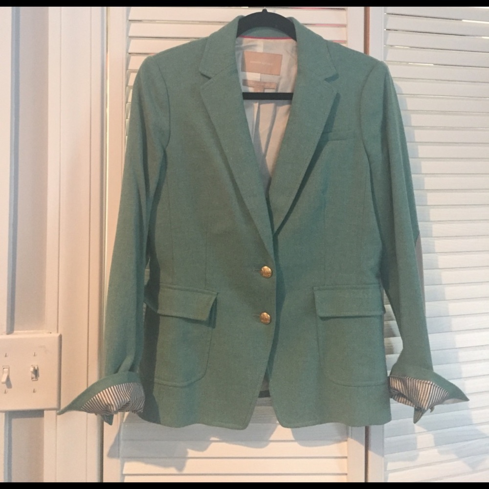Cute BR green tweed blazer.