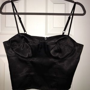 Black bustier