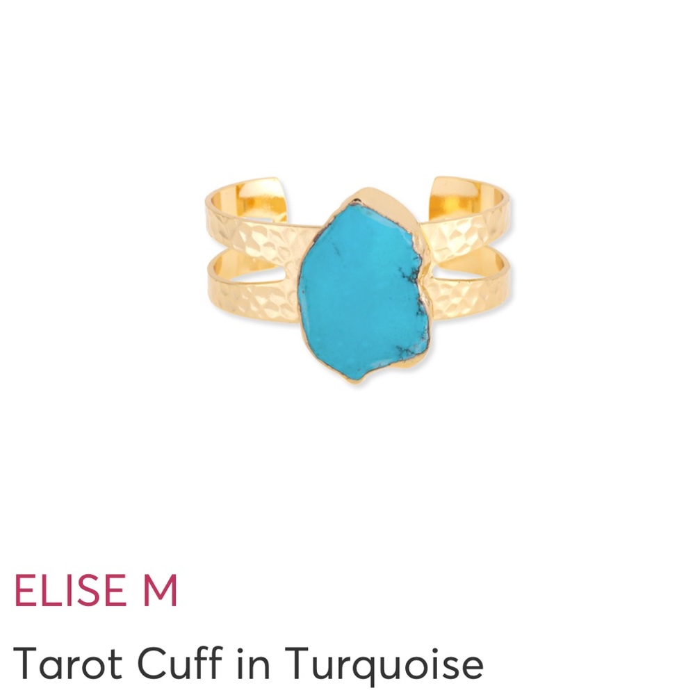 Elise M Tarot Cuff in Turquoise