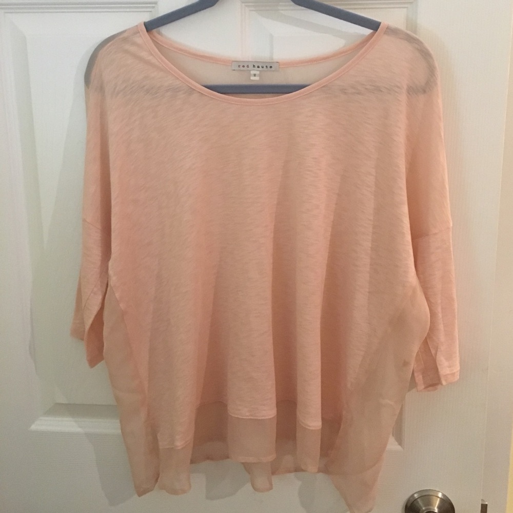 Red Haute too in light pink