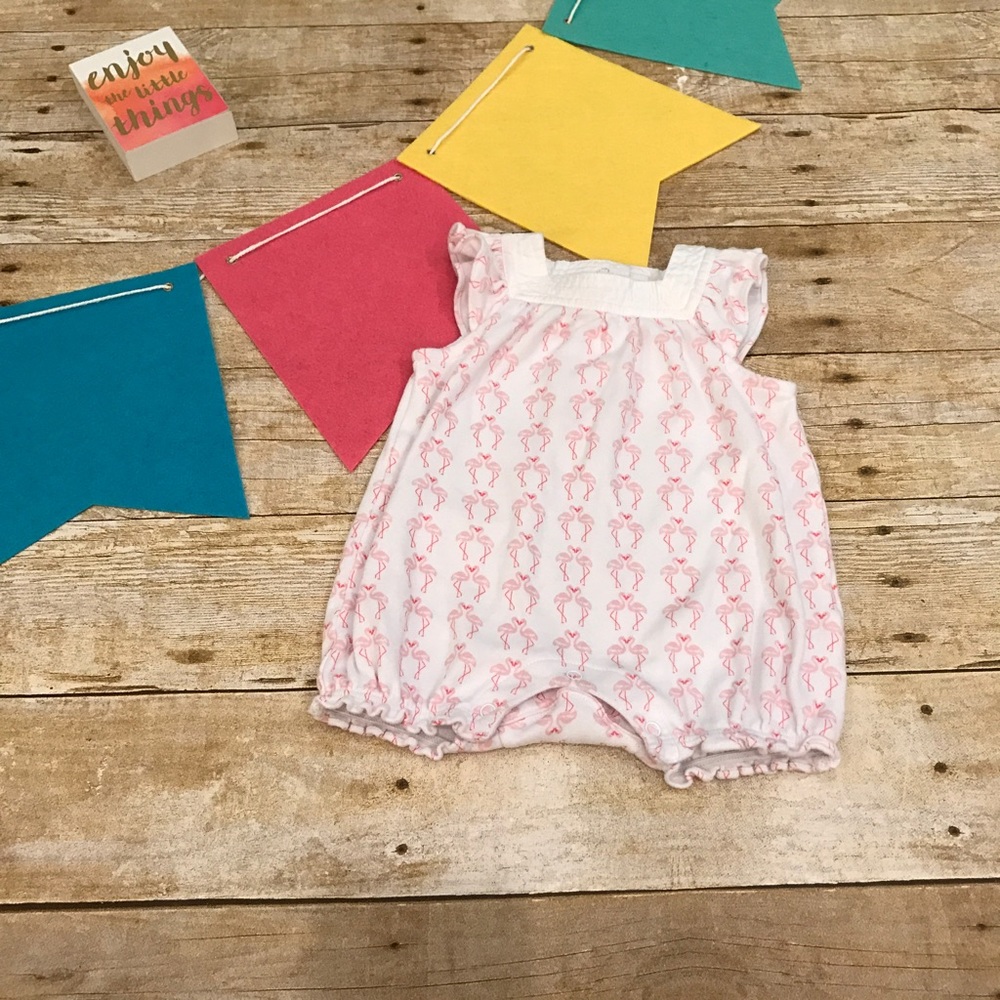 Janie & Jack Flamingo Romper