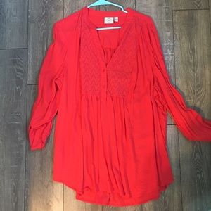 Plus size Red Tunic