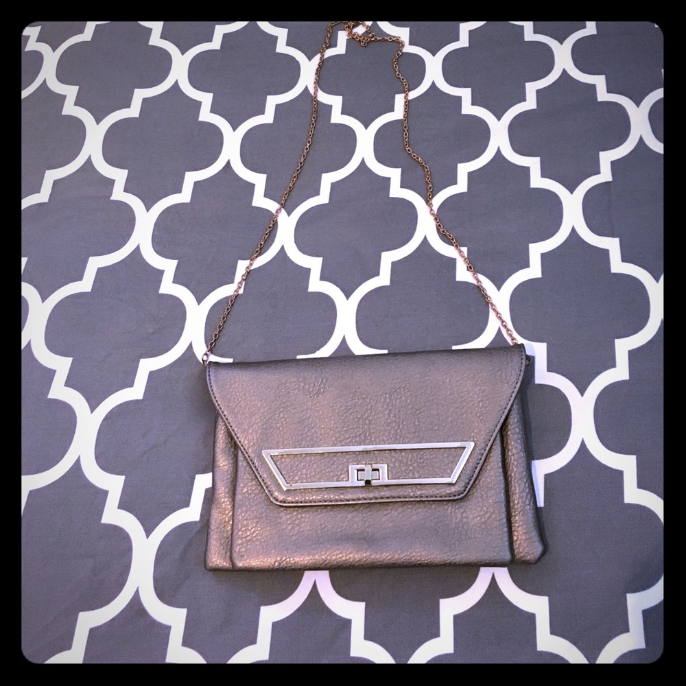 Elegant Clutch in Pewter