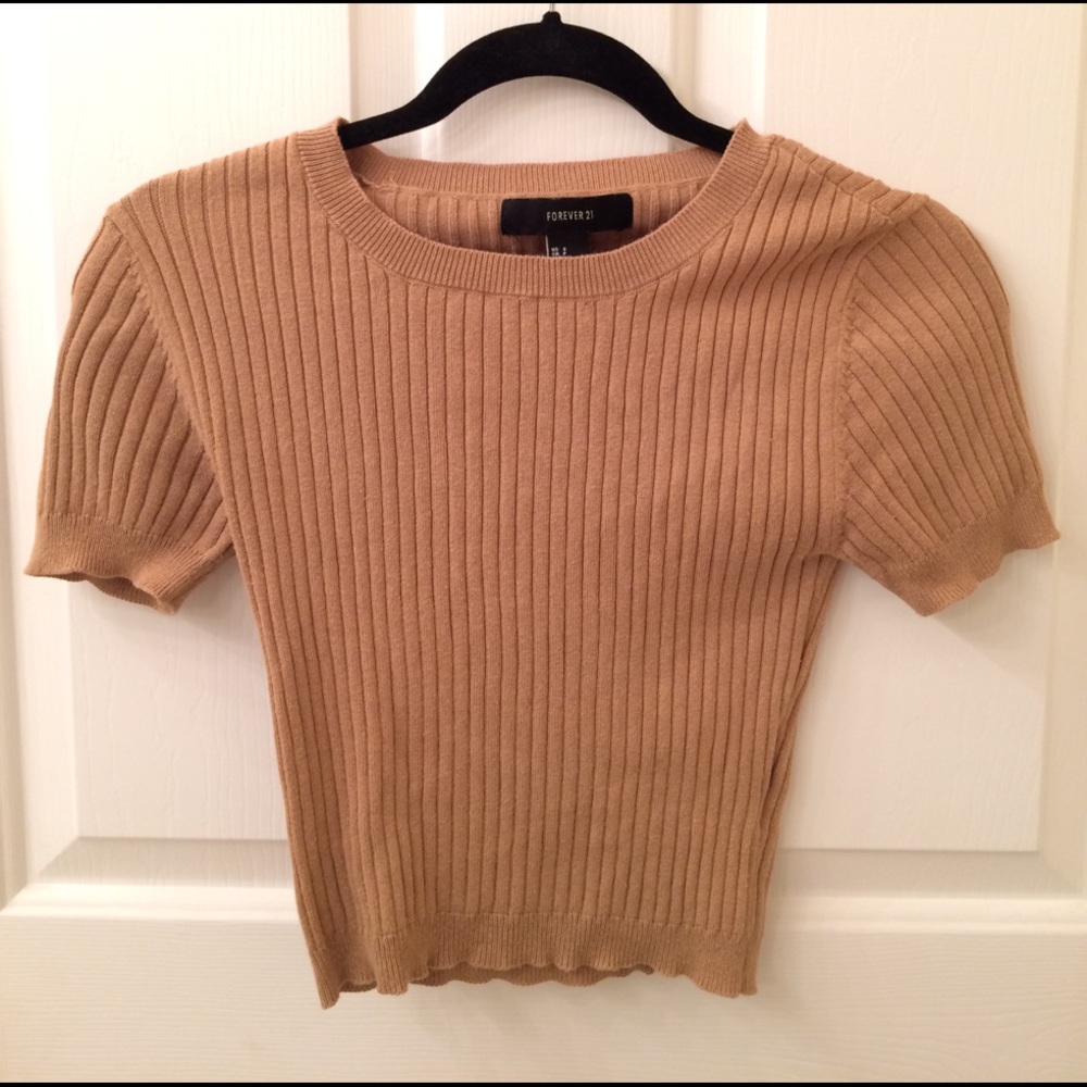 Forever 21 Tan Crop Top