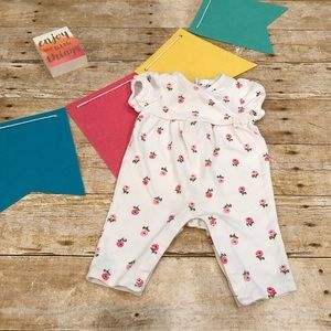Janie & Jack Floral Romper play suit