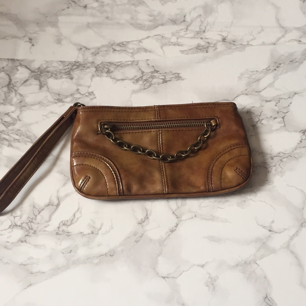 Brown Express wristlet