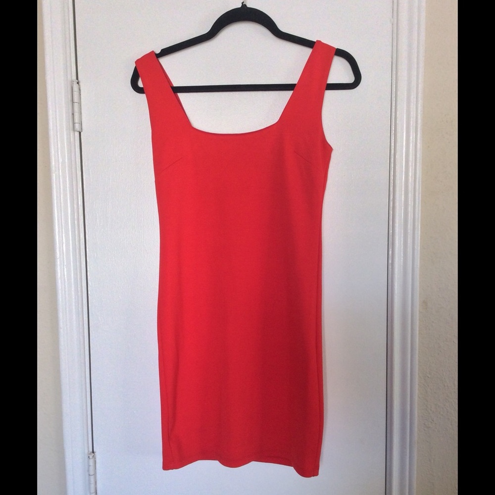 Red cocktail dress