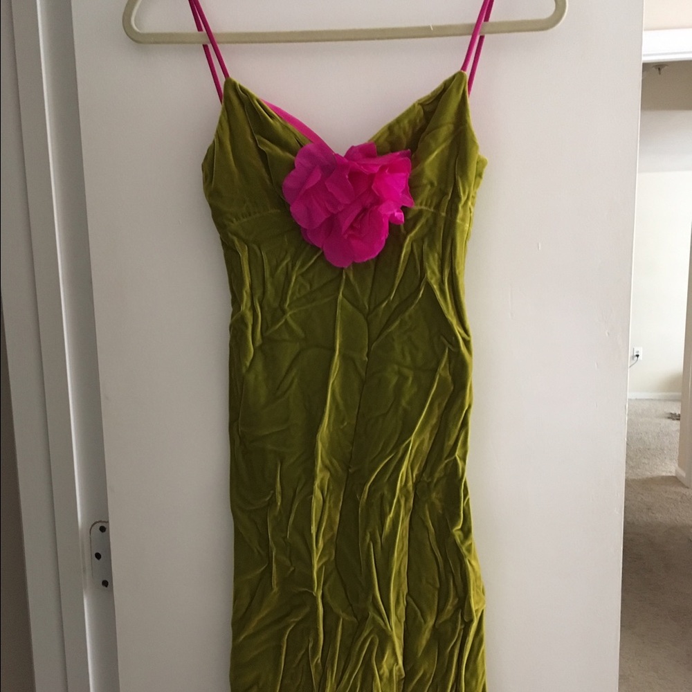 Vintage Velvet Cabaret Style Dress