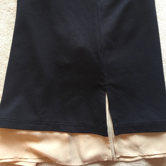 Ann Taylor navy blue lined shell top Sz XS - Picture 4 of 6