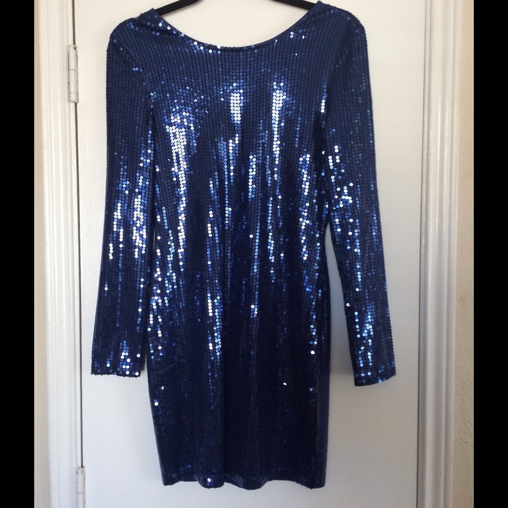 Venus blue sequin dress