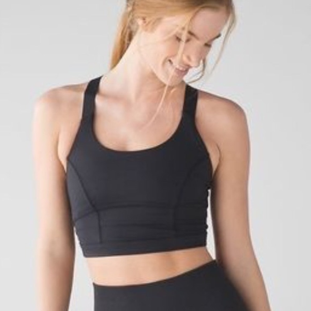 Lululemon Pure Practice Long Line Bra (black/sz 6)