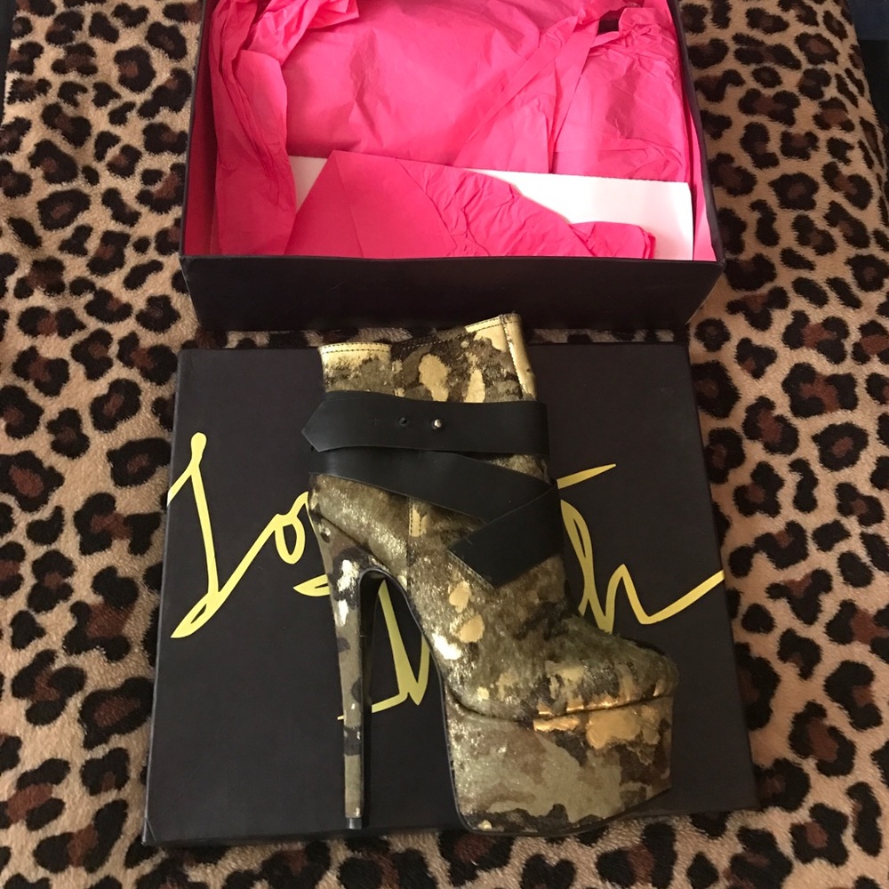 London Trash Monsta Camouflage Booties