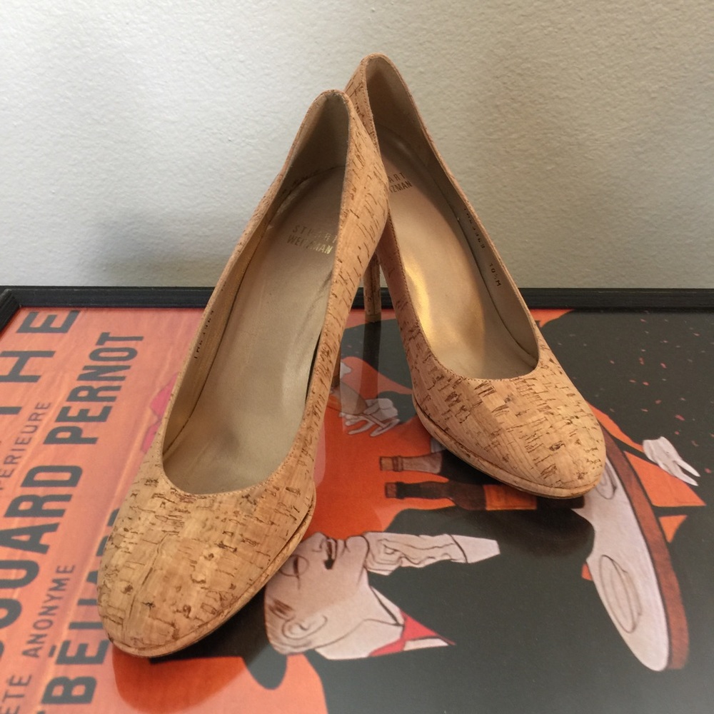 Stuart Weitzman Cork Pumps size 10.5